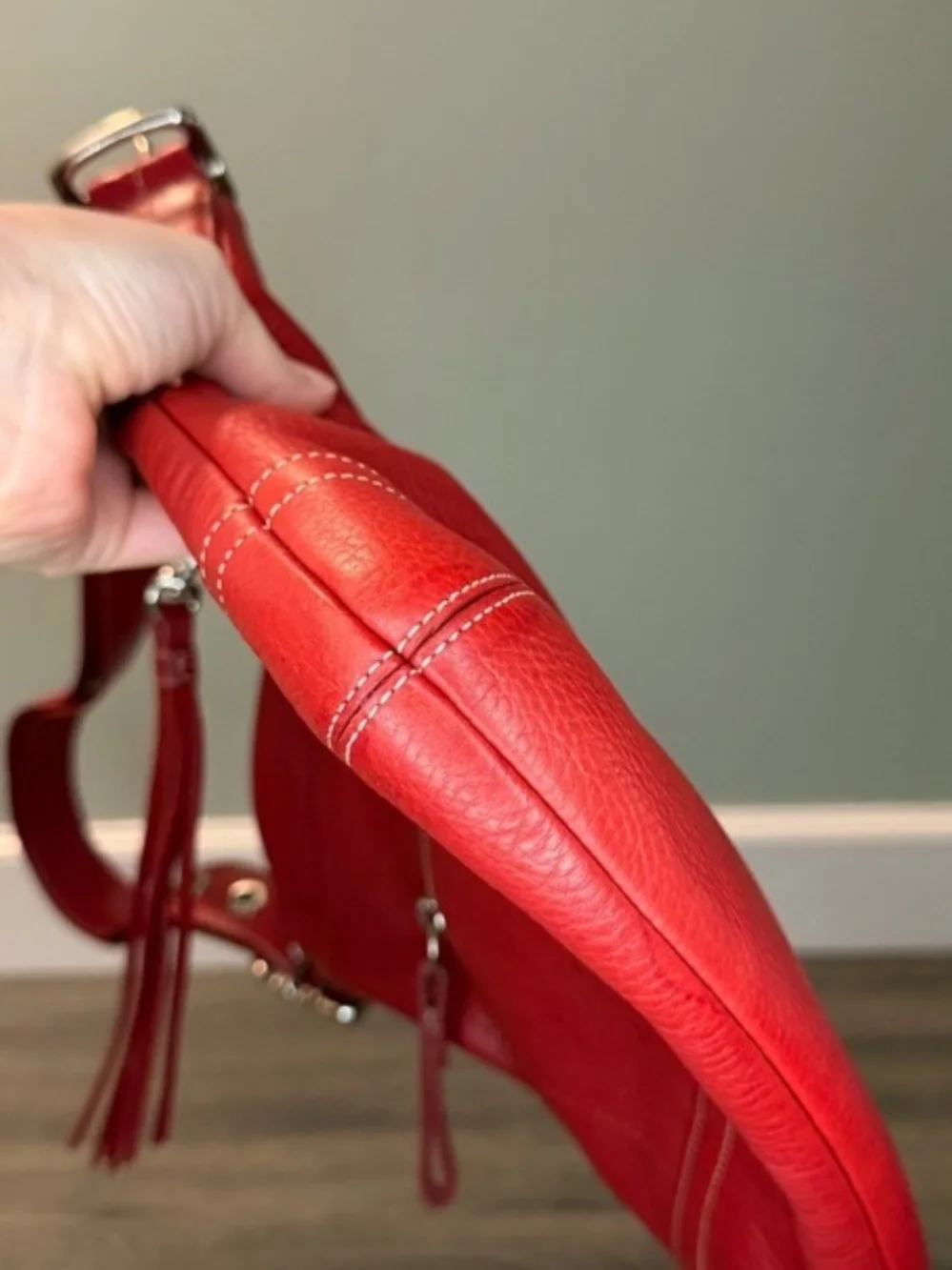 Coach Vintage Legacy Slim Duffle Shoulder Bag with Tassel